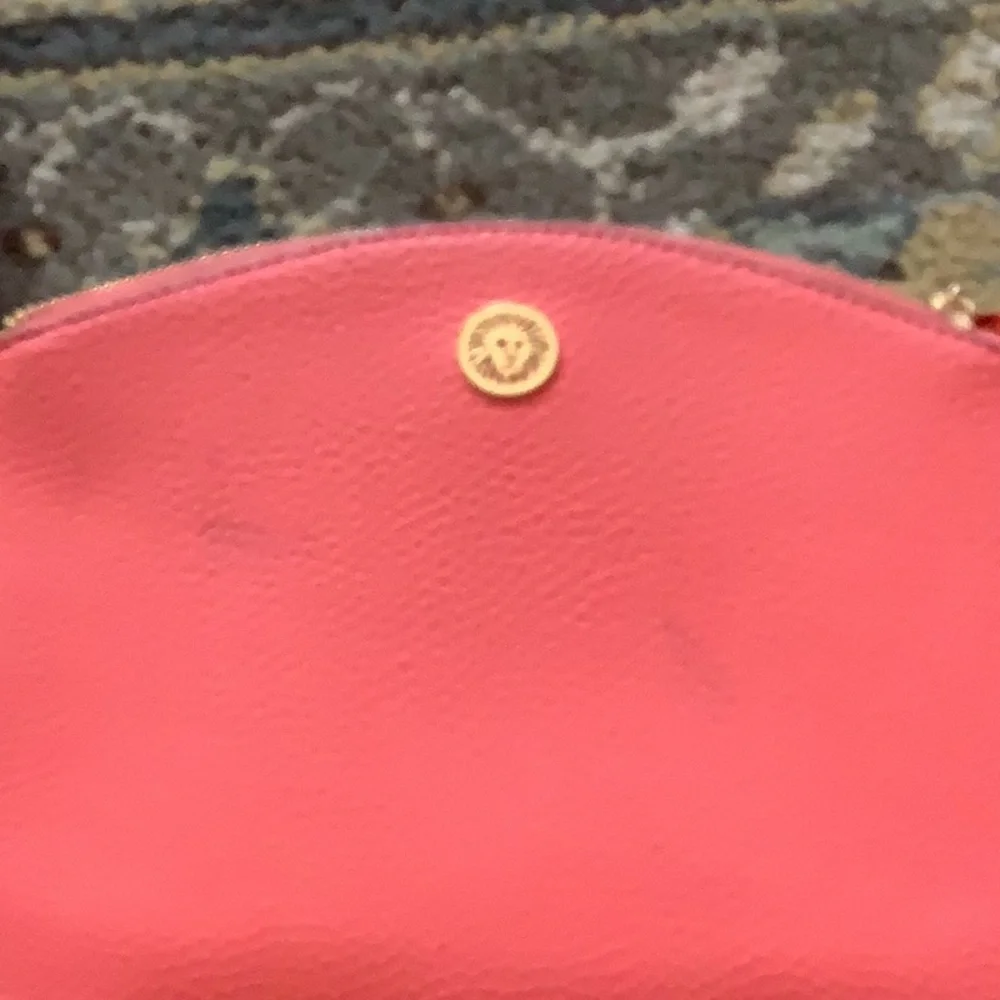 Cross body bags Coral color By ANNE KLEIN gold details lots of zippers🌷🌷🌷